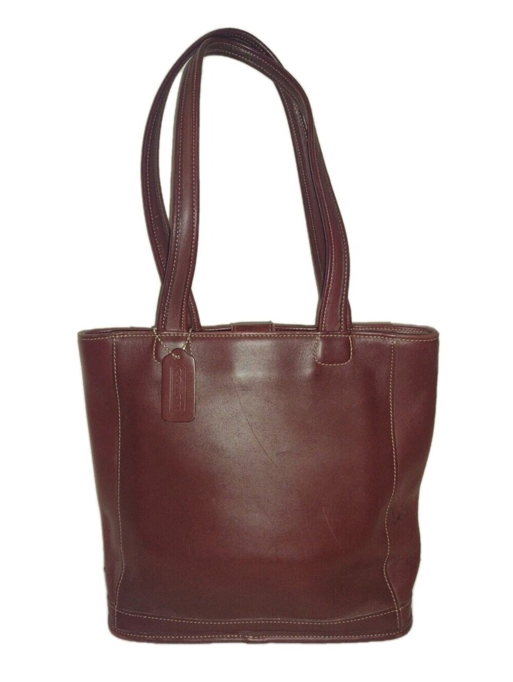 Vintage Coach 9305 Medium Bleecker Tote Mahogany Leather Made In USA